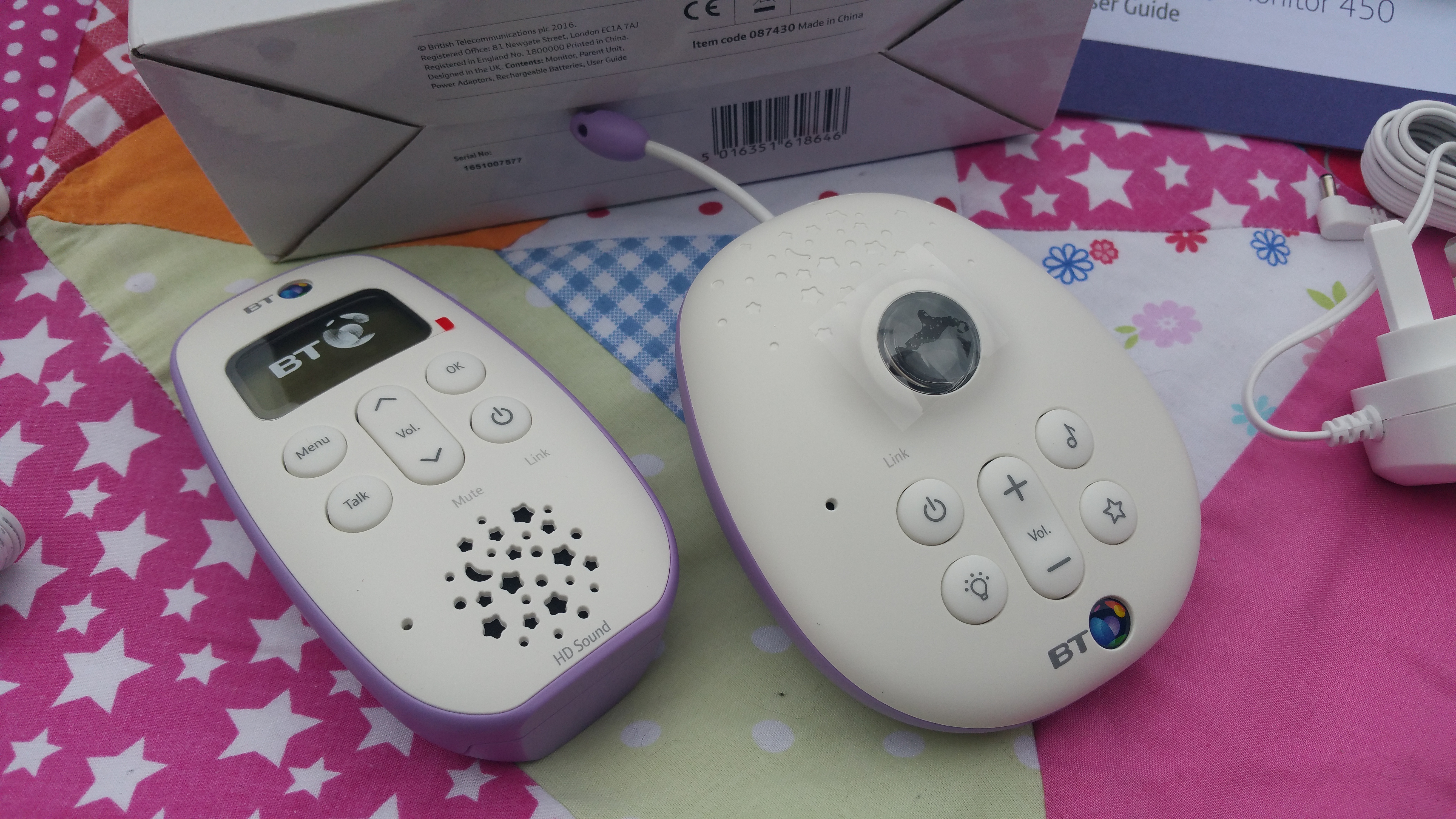 bt bm450 audio baby monitor with projector